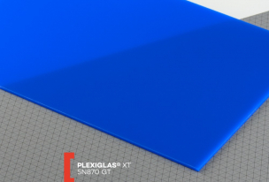Extrudované plexisklo XT farebné   (hrúbka: 3 mm, farba: modrá, kód farby: 5N870, šírka: 2050 mm, dĺžka: 3050 mm)  