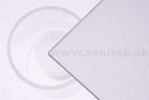 Pieskované plexisklo Plexiglas Satinice DC   (hrúbka: 5 mm, farba: číra, kód farby: 0F00 DC, šírka: 2030 mm, dĺžka: 3050 mm)  