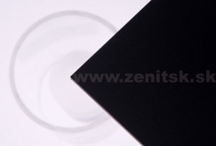 Pieskované plexisklo Plexiglas Satinice SC   (hrúbka: 3 mm, farba: čierna, kód farby: 9H01 SC, šírka: 1520 mm, dĺžka: 2030 mm)  