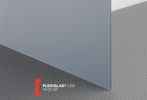 Plexisklo Plexiglas LED (nasvietenie plochou)   (hrúbka: 3 mm, farba: Black&white, kód farby: 7H25, šírka: 2030 mm, dĺžka: 3050 mm, výrobná technológia: Liate)  