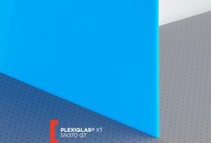 Extrudované plexisklo XT farebné   (hrúbka: 3 mm, farba: modrá, kód farby: 5N370, šírka: 2050 mm, dĺžka: 3050 mm)  