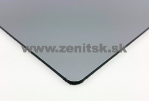 Kompozitný panel Zenit BOND   (hrúbka: 3 mm, hrúbka plechu: 0,3 mm, farba: šedá / strieborná, kód farby: 7016 / 9006, šírka: 1500 mm, dĺžka: 3050 mm)  