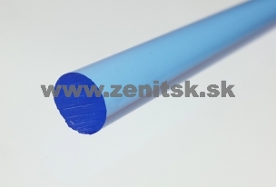 Plexi fluorescentná tyč   (priemer: 10 mm, farba: modrá, dĺžka: 1220 mm)  