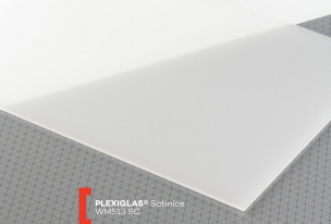 Pieskované plexisklo Plexiglas Satinice SC   (hrúbka: 3 mm, farba: biela, kód farby: WM513 SC, šírka: 1520 mm, dĺžka: 2030 mm)  
