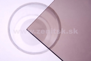 Palsun mono 2UV - plný polykarbonát s obojstranným UV filtrom   (hrúbka: 6 mm, farba: bronz, šírka: 1050 mm, dĺžka: 4000 mm)  