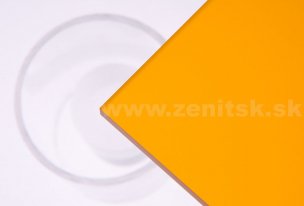 Pieskované plexisklo Plexiglas Satinice DC   (hrúbka: 6 mm, farba: oranžová, kód farby: 2C02 DC Orange, šírka: 2030 mm, dĺžka: 3050 mm)  
