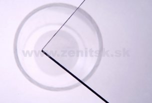 Exolon mono 2UV - plný polykarbonát s obojstranným UV filtrom (predtým Makrolon)   (hrúbka: 4 mm, farba: číra, šírka: 2050 mm, dĺžka: 3050 mm)  