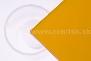 Pieskované plexisklo Plexiglas Satinice DC   (hrúbka: 6 mm, farba: oranžová, kód farby: 2H08 DC Mandarin, šírka: 2030 mm, dĺžka: 3050 mm)  