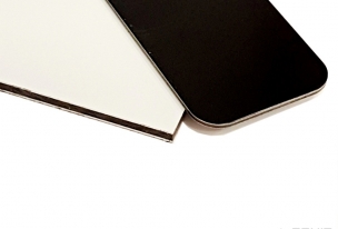 Kompozitný panel Zenit BOND   (hrúbka: 3 mm, hrúbka plechu: 0,3 mm, farba: čierna / biela, kód farby: lesk 9005 / mat 9016, šírka: 1500 mm, dĺžka: 3050 mm)  