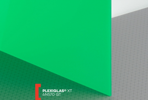 Extrudované plexisklo XT farebné   (hrúbka: 3 mm, farba: zelená, kód farby: 6N570, šírka: 2050 mm, dĺžka: 3050 mm)  