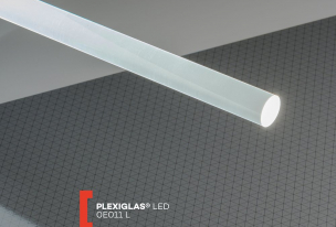 Guľatá tyč Plexiglas XT svetlovodivá   (priemer: 8 mm, farba: číra, kód farby: 0E011L, dĺžka: 2000 mm)  