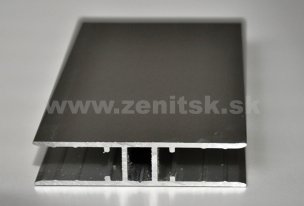 Spojovací H profil pre hrúbku 10 mm z hliníku   (farba: elox strieborný, šírka: 60 mm, dĺžka: 5900 mm)  