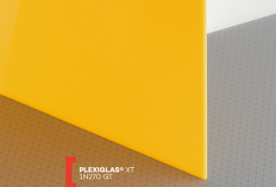 Extrudované plexisklo XT farebné   (hrúbka: 3 mm, farba: žltá, kód farby: 1N270, šírka: 2050 mm, dĺžka: 3050 mm)  