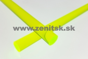 Plexi fluorescentná tyč   (priemer: 10 mm, farba: zelená, dĺžka: 1220 mm)  
