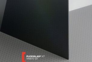 Extrudované plexisklo XT farebné   (hrúbka: 5 mm, farba: čierna, kód farby: 9N870, šírka: 2050 mm, dĺžka: 3050 mm)  