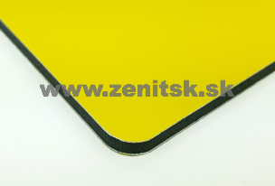 Kompozitný panel Zenit BOND   (hrúbka: 3 mm, hrúbka plechu: 0,3 mm, farba: žltá / biela, šírka: 1500 mm, dĺžka: 3050 mm)  