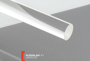 Guľatá tyč Plexiglas XT   (priemer: 30 mm, farba: číra, kód farby: 0A070, dĺžka: 2000 mm)  