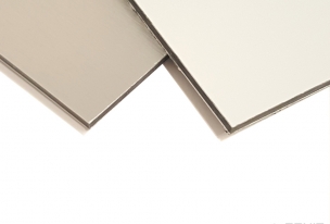 Kompozitný panel Zenit BOND   (hrúbka: 3 mm, hrúbka plechu: 0,3 mm, farba: strieborná / biela PRINT, kód farby: 9006 / PRINT 9016, šírka: 2000 mm, dĺžka: 3050 mm)  