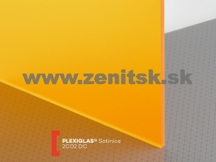 Pieskované plexisklo Plexiglas Satinice 6mm oranžová 2C02 DC (orange)   (šírka: 2030 mm, dĺžka: 3050 mm) 