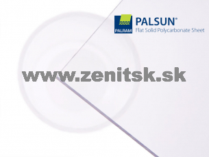 Plný polykarbonát Palsun mono 2UV číry 4mm   (šírka: 2100 mm, dĺžka: 3500 mm) 