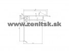 Predĺžený F profil na hr. 6mm z hliníku prírodný <br/><span...