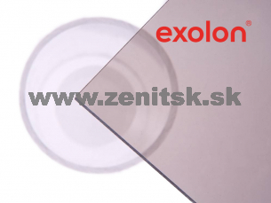 Plný polykarbonát Exolon mono 2UV bronz 5mm   (šírka: 1520 mm, dĺžka: 2050 mm) 