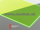 Fluorescentné zelené plexisklo Plexiglas FLUORESCENT 3mm 6C02...