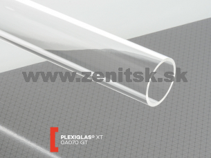 Rúra Plexiglas XT 50/46 číra 0A070   (dĺžka: 2000 mm) 