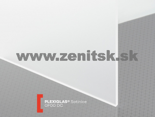 Pieskované plexisklo Plexiglas Satinice 5mm číra 0F00 DC (crystal)   (šírka: 1520 mm, dĺžka: 2030 mm) 