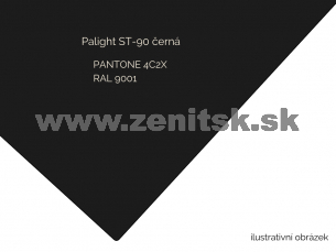 Pěněná PVC deska Palight 10mm čierna ST-90   (šírka: 2030 mm, dĺžka: 3050 mm) 