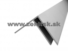 Predĺžený F profil na hr. 6mm z hliníku prírodný <br/><span...