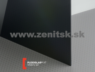 Čierne plexisklo Plexiglas XT 5mm 9N871 (prop. 0%)