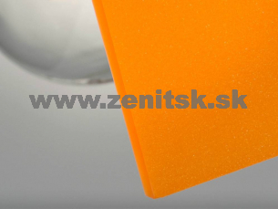 Pieskované plexisklo Plexiglas Satinice 6mm oranžová 2H12 DC (pumpkin)