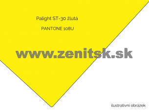 Pěněná PVC deska Palight 3mm žltá ST-30   (šírka: 1220 mm, dĺžka: 2440 mm) 