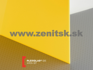 Žlté plexisklo Plexiglas GS 3mm 1H01 (priep. 22%)