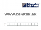 Komôrkový polykarbonát Macrolux 3/10 zelený IR (teploreflexný)...