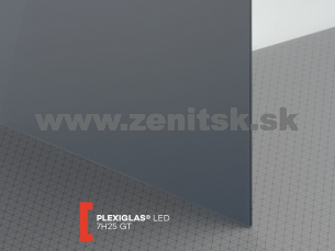 Nasvetľovacie plexisklo Plexiglas LED  Black&white 3mm 7H25   (šírka: 1010 mm, dĺžka: 2050 mm) 