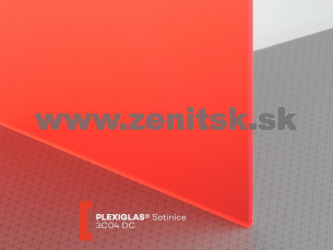 Pieskované plexisklo Plexiglas Satinice 6mm červená 3C04 DC (strawberry)   (šírka: 2030 mm, dĺžka: 3050 mm) 