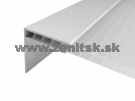 Predĺžený F profil na hr. 6mm z hliníku prírodný <br/><span...