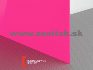 Ružové plexisklo Plexiglas GS 3mm 3H00 (priep. 11%)   (šírka: 1520 mm, dĺžka: 2030 mm) 