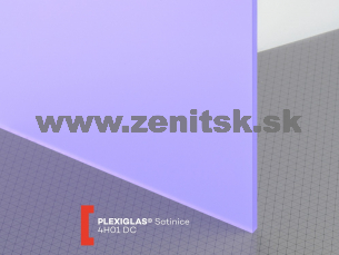 Pieskované plexisklo Plexiglas Satinice 6mm fialová 4H01 DC (plum)