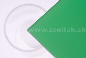 Pieskované plexisklo Plexiglas Satinice DC   (hrúbka: 6 mm, farba: zelená, kód farby: 6H55 DC Grass, šírka: 2030 mm, dĺžka: 3050 mm)  