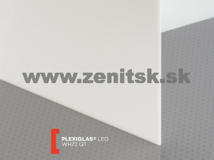 Nasvetľovacie opálové plexisklo Plexiglas LED 3mm WH72   (šírka: 1010 mm, dĺžka: 2030 mm) 