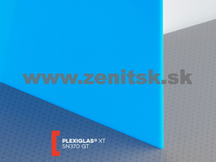 Modré plexisklo Plexiglas XT 3mm 5N370 (priep. 7%)