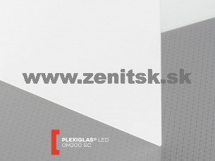 Nasvetľovacie opálové plexisklo Plexiglas LED 3mm 0M200 SC   (šírka: 2050 mm, dĺžka: 3050 mm) 