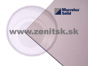 Plný polykarbonát Macrolux mono 2UV bronz 6mm