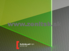 Fluorescentné zelené plexisklo Plexiglas FLUORESCENT 3mm 6C02...