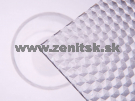 Štrukturované plexisklo 3mm číre Plexiglas štruktúra W Medový plast...