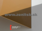 Hnedé (dymovú) plexisklo Plexiglas XT 3mm 8A570 (priep. 14%)...