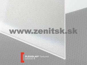 Štrukturované plexisklo 3mm číre Plexiglas štruktúra R rebro   (šírka: 1650 mm, dĺžka: 3050 mm) 